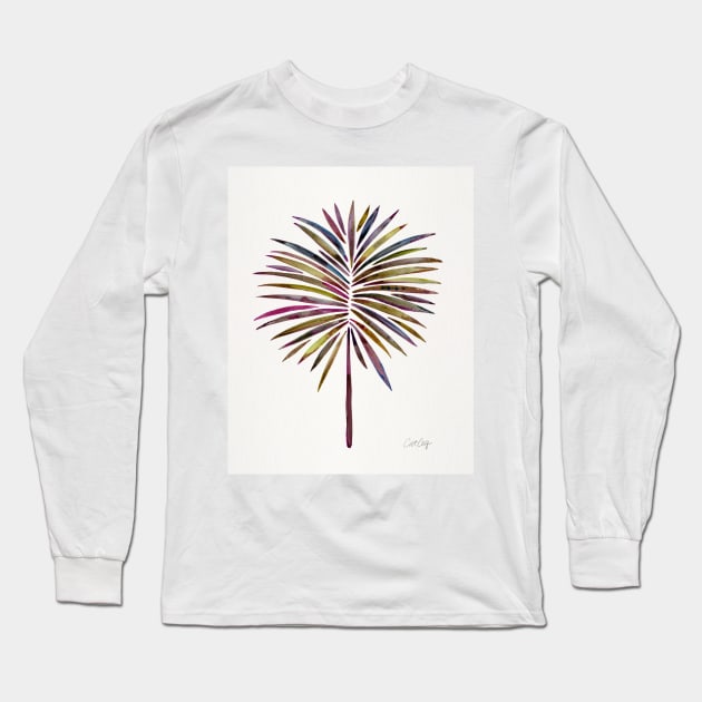 fan palm vintage Long Sleeve T-Shirt by CatCoq